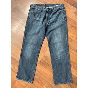Lucky Brand Jeans Men’s 34 x 32 Straight Fit & Leg Medium Wash Denim EUC
